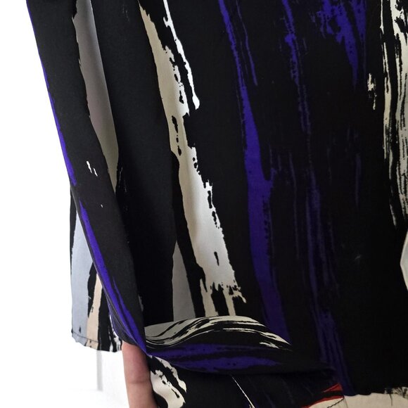 Abstract artsy colorful blouse - Picture 3 of 5